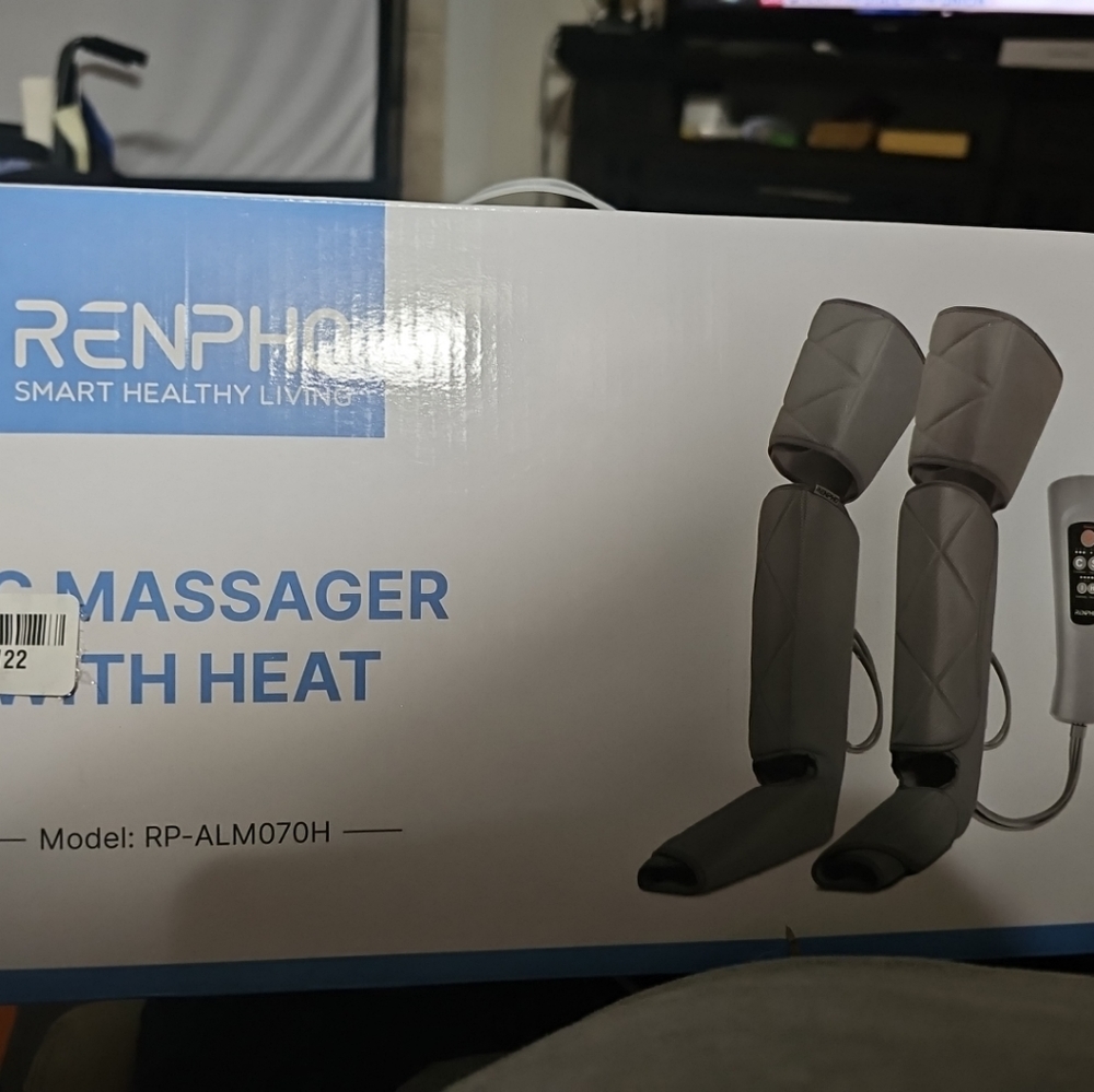 Leg massager with heat